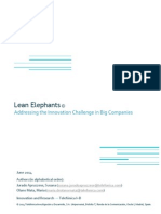 Lean Elephants: Addressing The Innovation Challenge in Big Companies