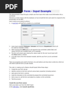 VBA User Form Demonstration