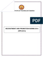 Recruitment and Promotion Norms 2014