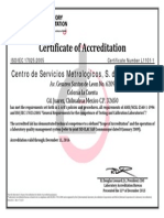 Centro de Servicios Certificate of Accreditation 12-11-13