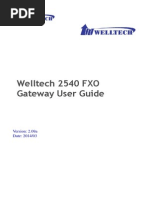 WG2540 User Guide Release 2.09a