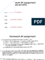 Homework #4 Assignment: - Problems (Due Date Apr-9-2015)