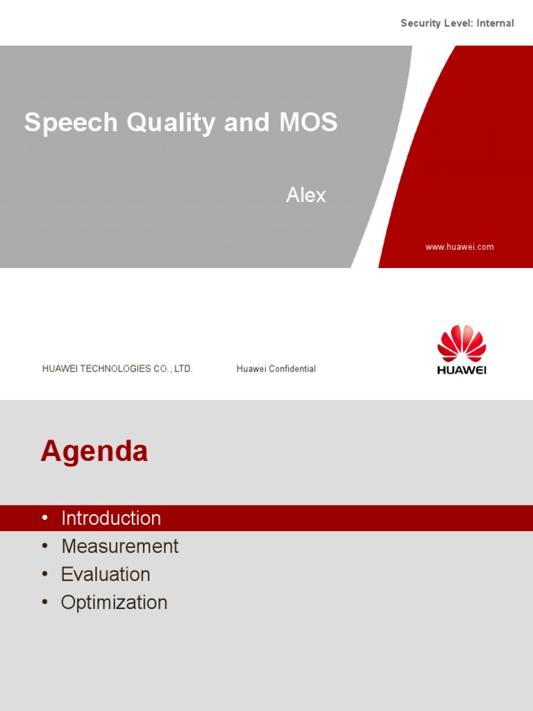 Speech Quality Measurement and MOS | PDF | Codec | Networks