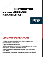 1b - Evaluasi Struktur Beton Sebelum Rehabilitasi