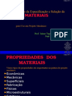 Selecao de Materiais Para Projeto Mecanico