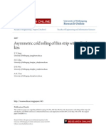 Asymmetric Cold Rolling of Thin Strip With Roll Edge Kiss: Research Online