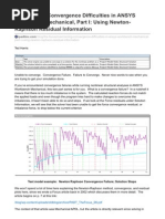 Overcoming Convergence Difficulties in ANSYS Workbench Mechanical