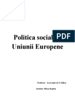 Politica Socială a Uniunii Europene