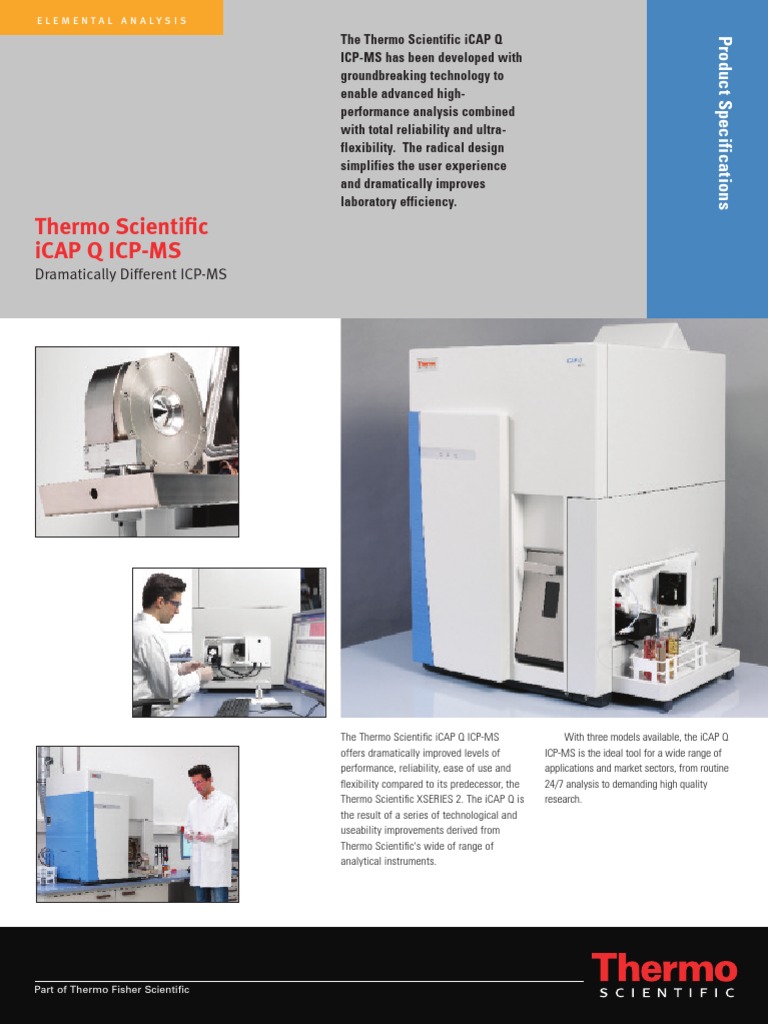 Thermo Scientific ICAP Q ICP MS | PDF | Chemistry | Physical Sciences