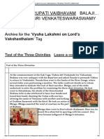 Vyuha Lakshmi On Lord's Vakshasthalam - Tirumala Tirupati Vaibhavam