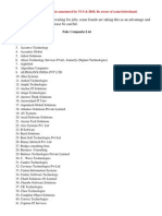 List of Fake Companies Announced by TCS and IBM