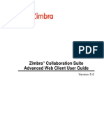 Zimbra Collaboration Suite Advanced Web Client User Guide