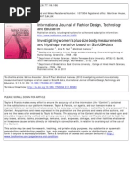 Investigating Womens Plus-Size Body Measurements and Hip Shape Variation Based On SizeUSA Data, 2011