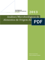 Análises Microbiológicas de Alimentos de Origem Animal e Água IFTM PDF