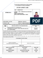 Admit Card For Written Examination