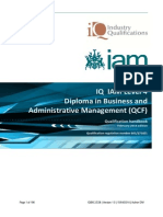 IQ IAM L4 Dip Business Administrative Management Syllabus PDF