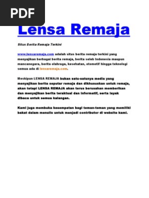 Lensa Remaja Pdf