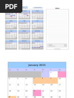 2015 Calendar With Event Planner v2