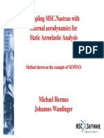 Coupling MSC Nastran With External Aerodynamics for Static Aeroelastic Analysis