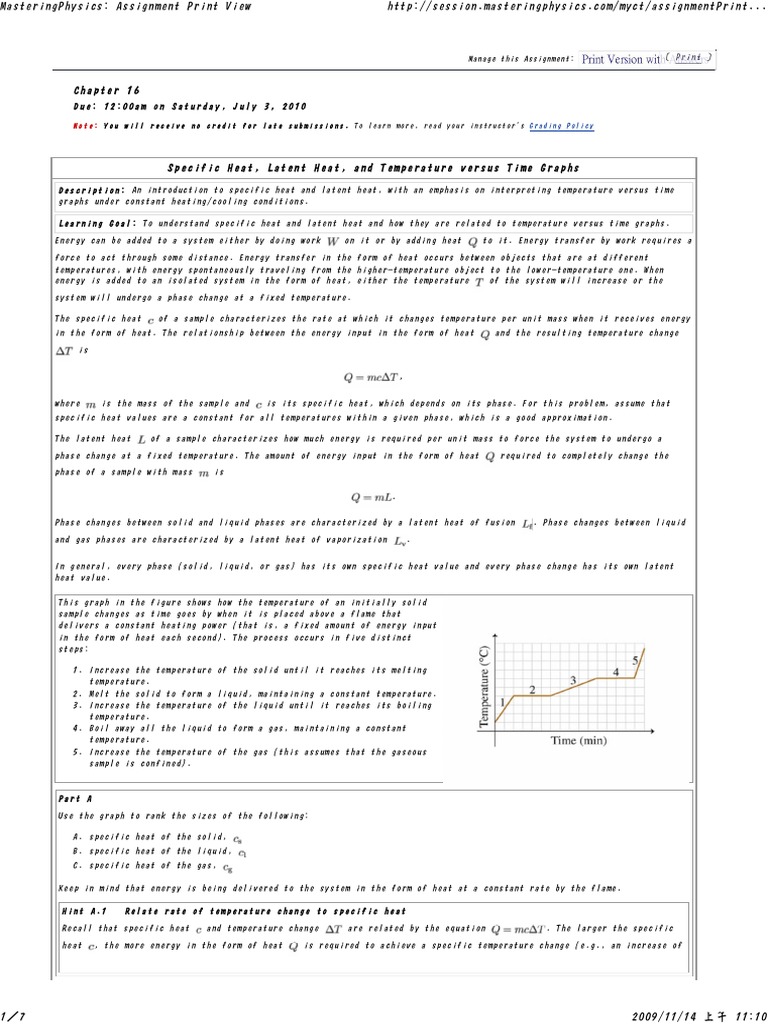 Chapter 16 Scribd | PDF | Latent Heat | Heat