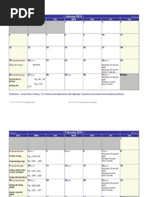 2014 skills calendar