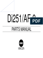 Minolta - Parts Manual Di251-Pm
