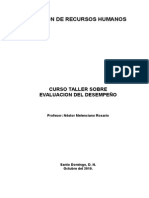 Taller Sobre Evaluación de Desempeño