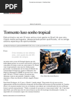 Tormento Luso Sonho Tropical — Rede Brasil Atual