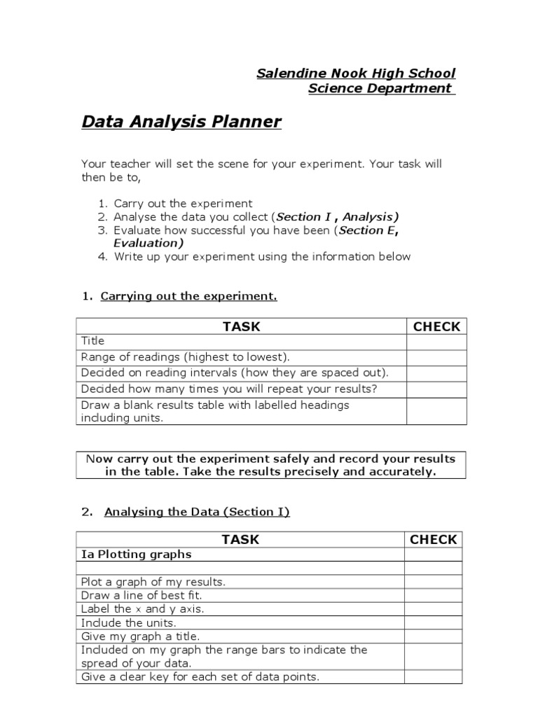 Science Experiment Data Analysis Guide | PDF | Experiment | Outlier