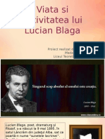 Viata Si Activitatea Lui Lucian Blaga