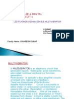 Pulse & Digital Circuit'S: Led Flasher Using Astable Multivibrator