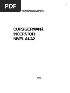 Curs Germana A1 A2 Genero Gramatical Familia