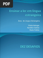 o Desafio de Ensinar a Ler