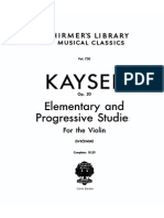 Kayser 36 Studies Op.20 for Violin