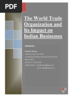 The World Trade Organization and Its Impact on Indian Businesses