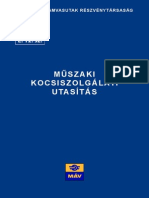 E12 Műszaki Kocsiszolgálati Utasítás