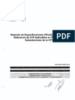 23 Realcion de Especificaciones y Normas Aplicables Al Proyecto PDF