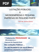11-Licitacoes Publicas x Micro Empresas e Pequenas Empresas de Pequeno Porte - Delano Camara