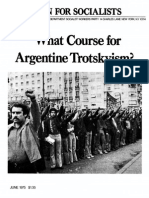 What Course Argentine Trotskyism