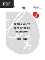 Regulamento Badminton