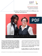 Un Partenariat Gagnant Pour La Passerelle-I.D.É Et PAD Pour Les Familles Francophones