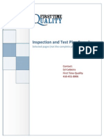 Inspection Test Plan - Sample