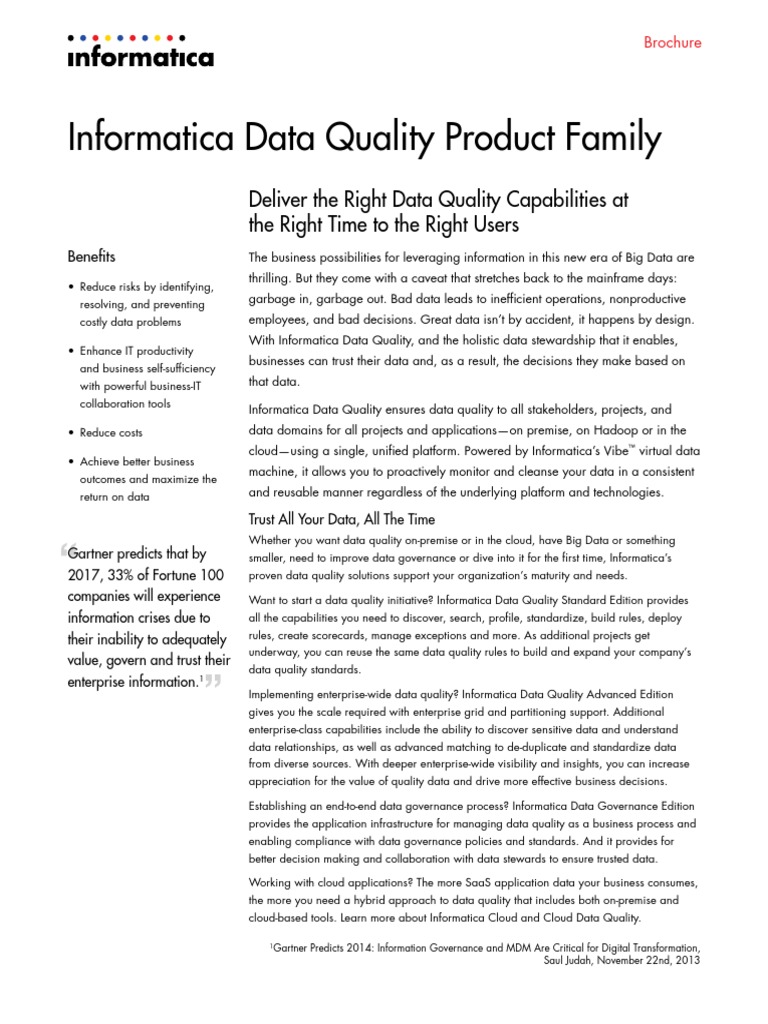 Data-Quality Brochure 6787 | PDF | Data Quality | Cloud Computing