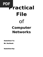 Practical File of Computer Networks