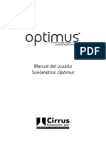 Optimus Sound Level Meters User Manual v2.0 ES
