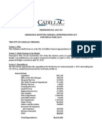 FY2014 Budget Ordinance