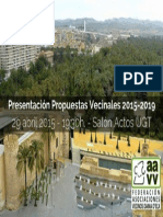 PresentacónPropuestas Vecinales 2015-2019 