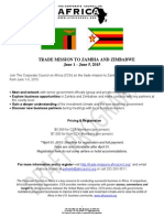 Trade Mission Zambia and Zimbabwe Brochure