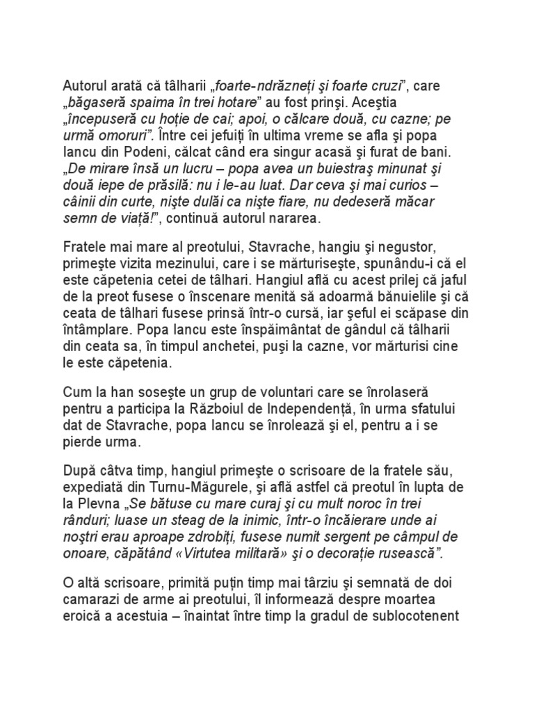 Rezumat La Conac De Ion Luca Caragiale În Vreme de Război de Ion Luca Caragiale - Rezumat | PDF