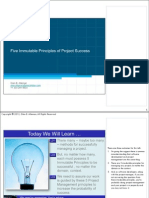 Immutable principles of Project Management